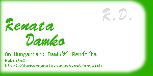 renata damko business card